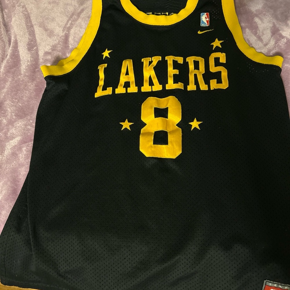 Nike Black and Yellow Kobe Bryant Jersey 1998-2001 Alternate Stars VINTAGE
